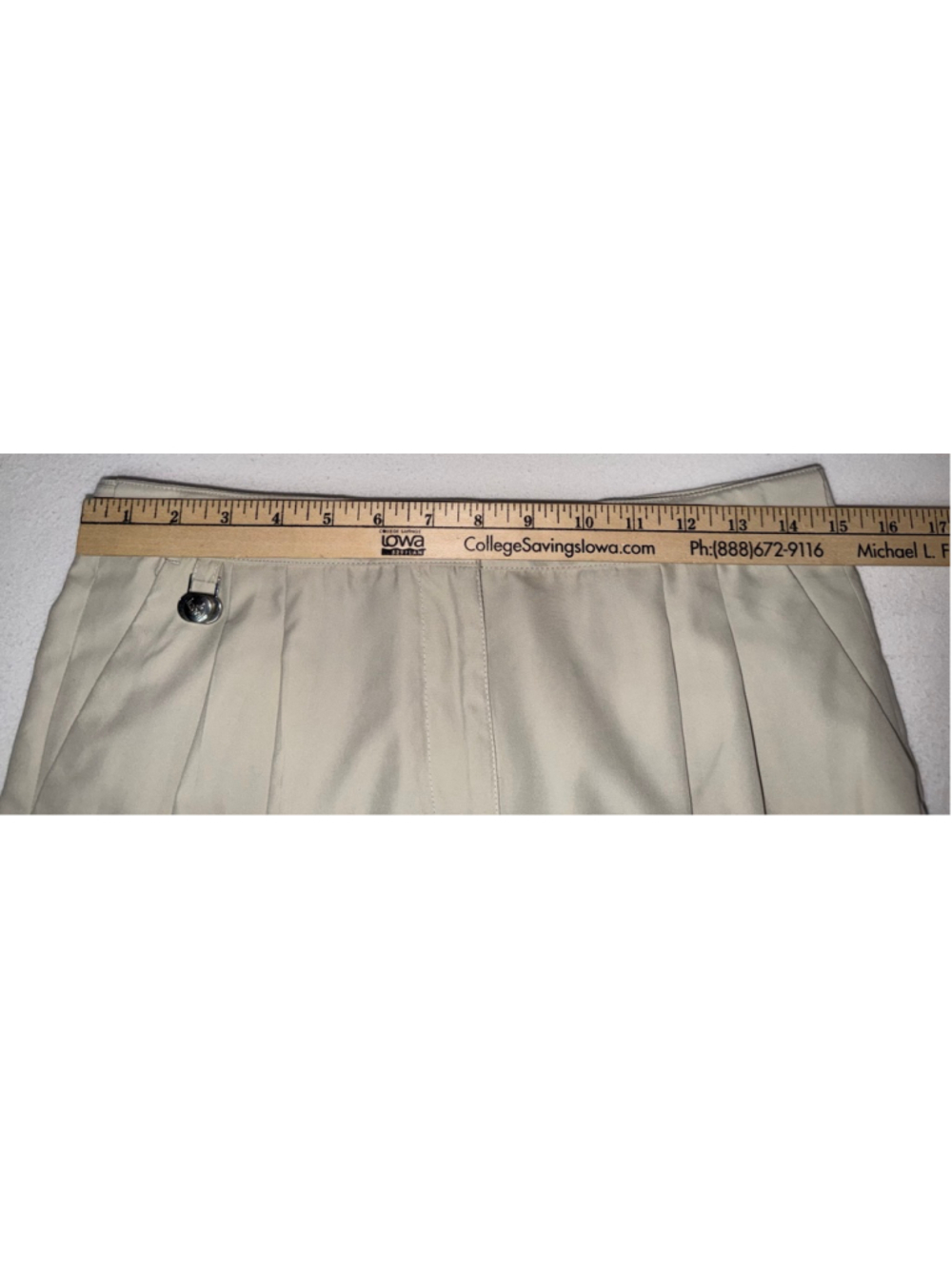 Women's Lizgolf Beige Khaki Shorts Size 6 Preppy Summer Resort Bermuda Golf - Picture 8 of 10